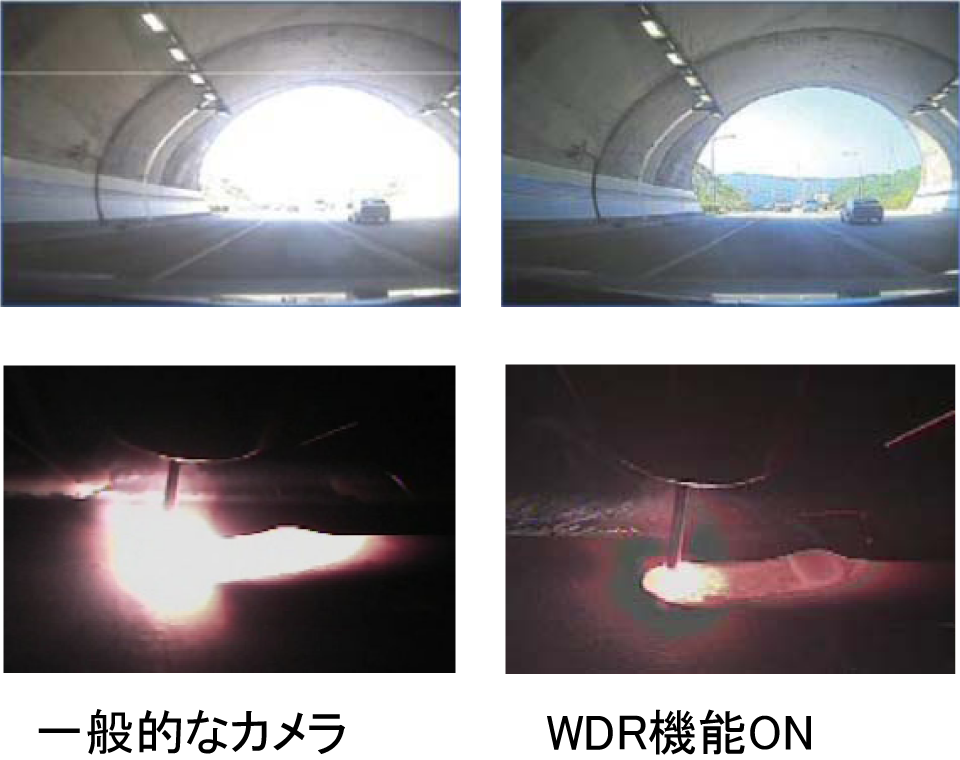 ウェルドビジョン 溶接面カメラ「WM-650」Weld Master WDR画質の比較
